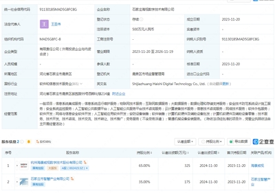 海康威視石家莊新設數字技術公司，加速AI軟件與公共服務平臺布局